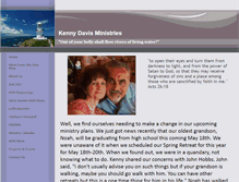 Tablet Screenshot of kennydavisministries.org